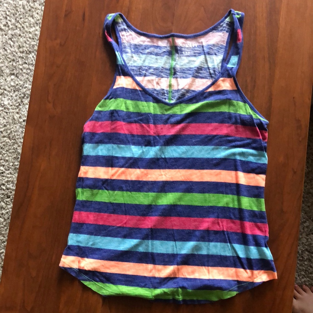 Colorful striped tank top